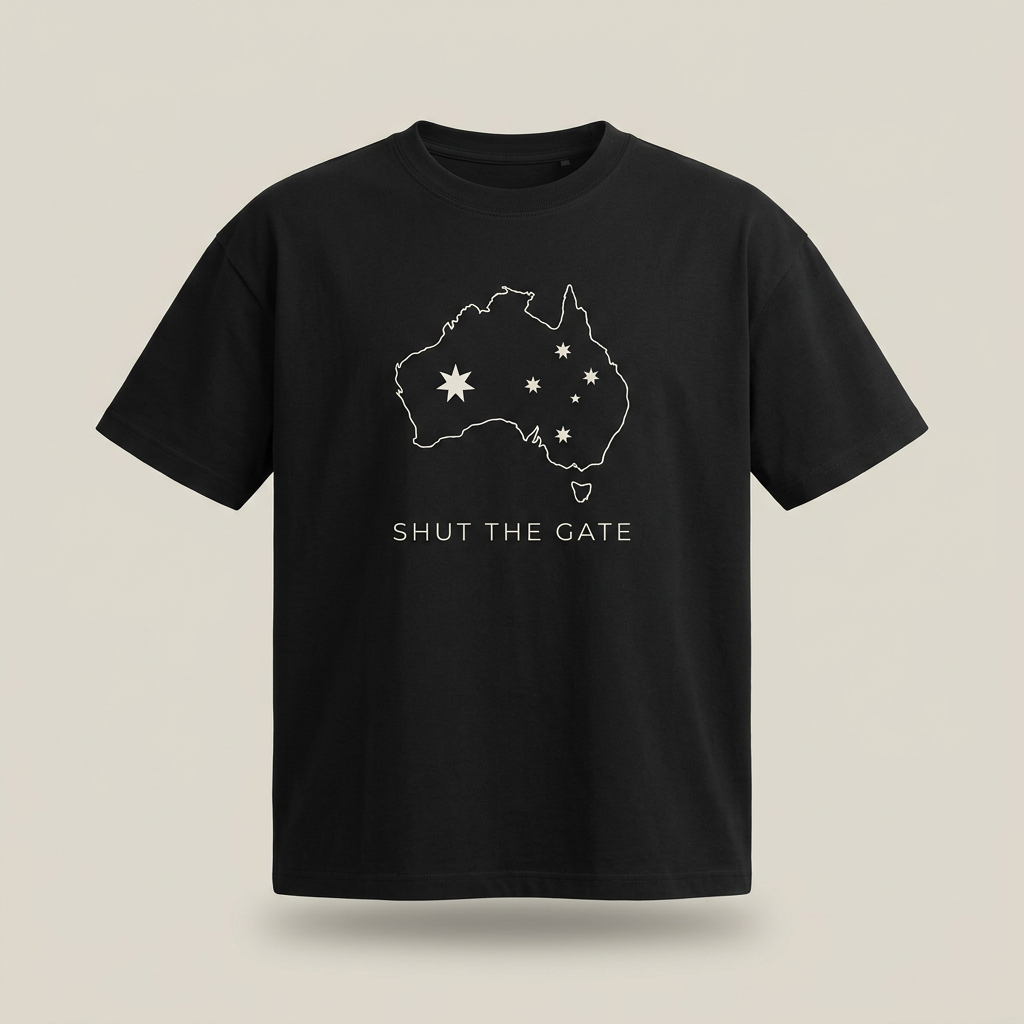 Shut The Gate - Australian Map Tee