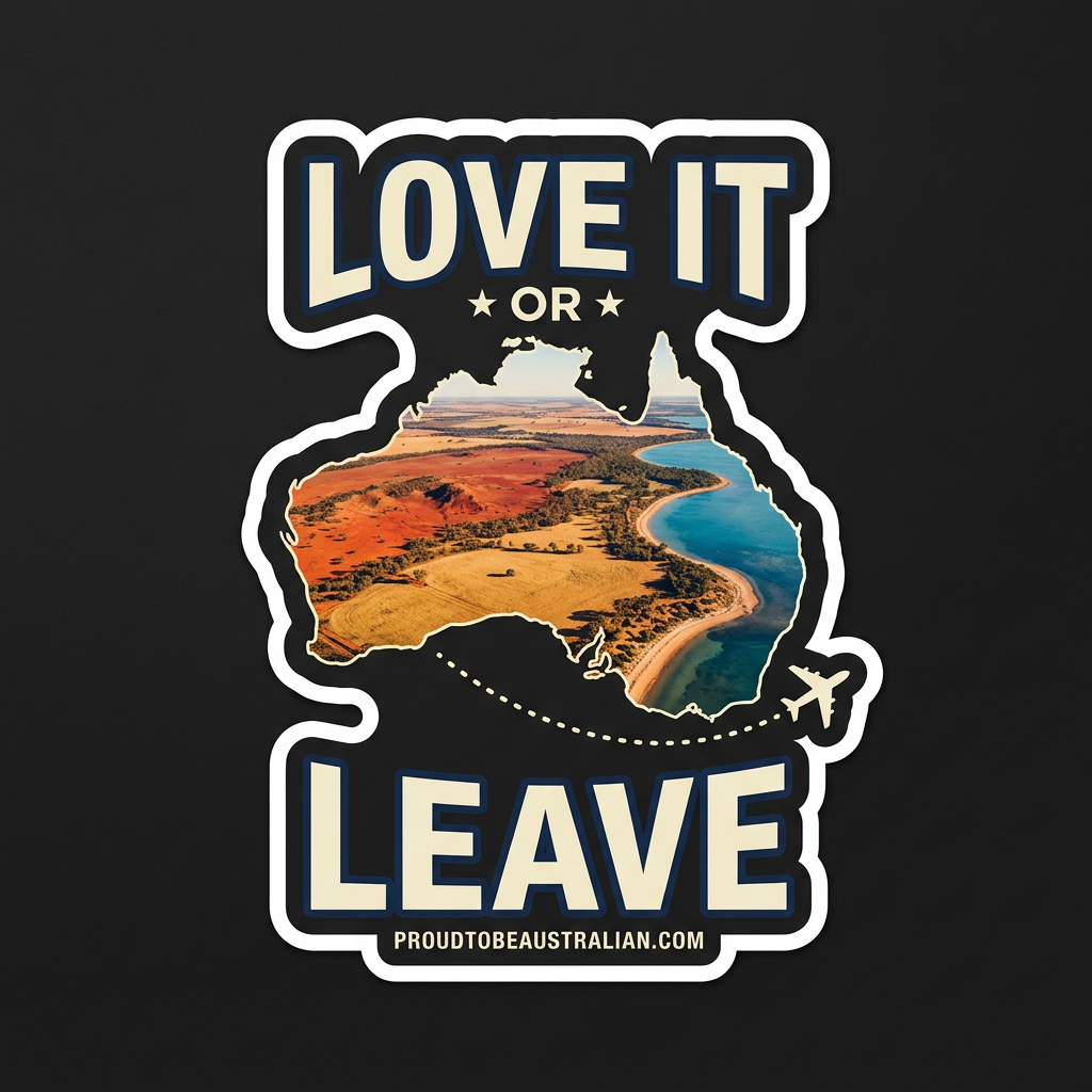Love It Or Leave — Landscape Vinyl Sticker