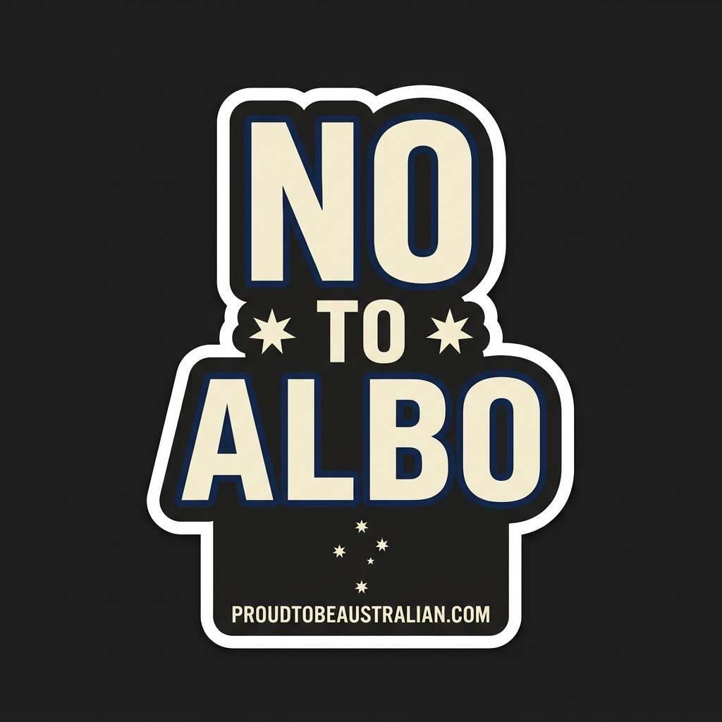 No To Albo Vinyl Sticker
