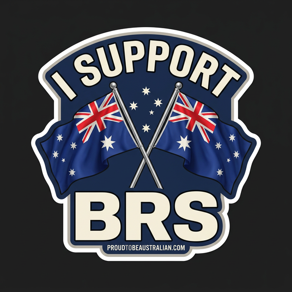 'I Support BRS' Crest Vinyl Sticker