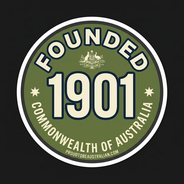 Founded 1901 Heritage Badge Sticker