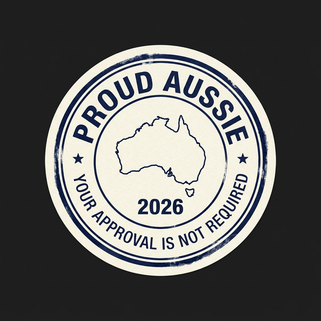 Proud Aussie — Passport Stamp Sticker