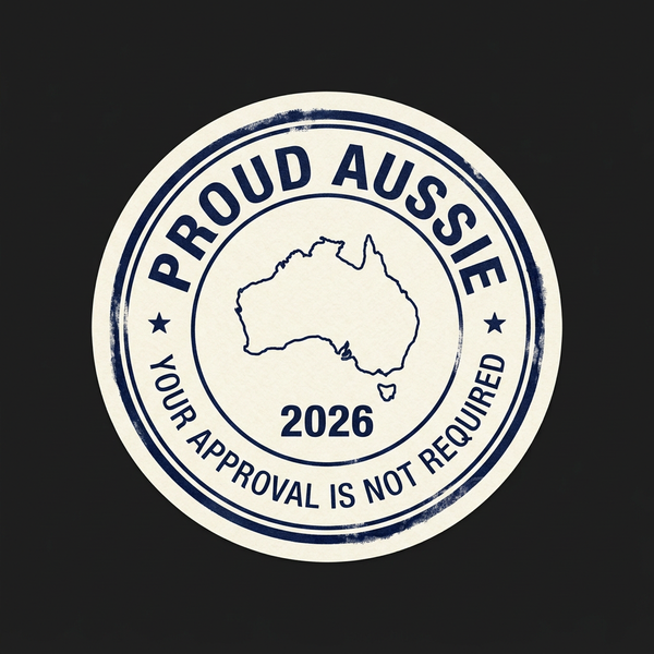 Proud Aussie — Passport Stamp Sticker