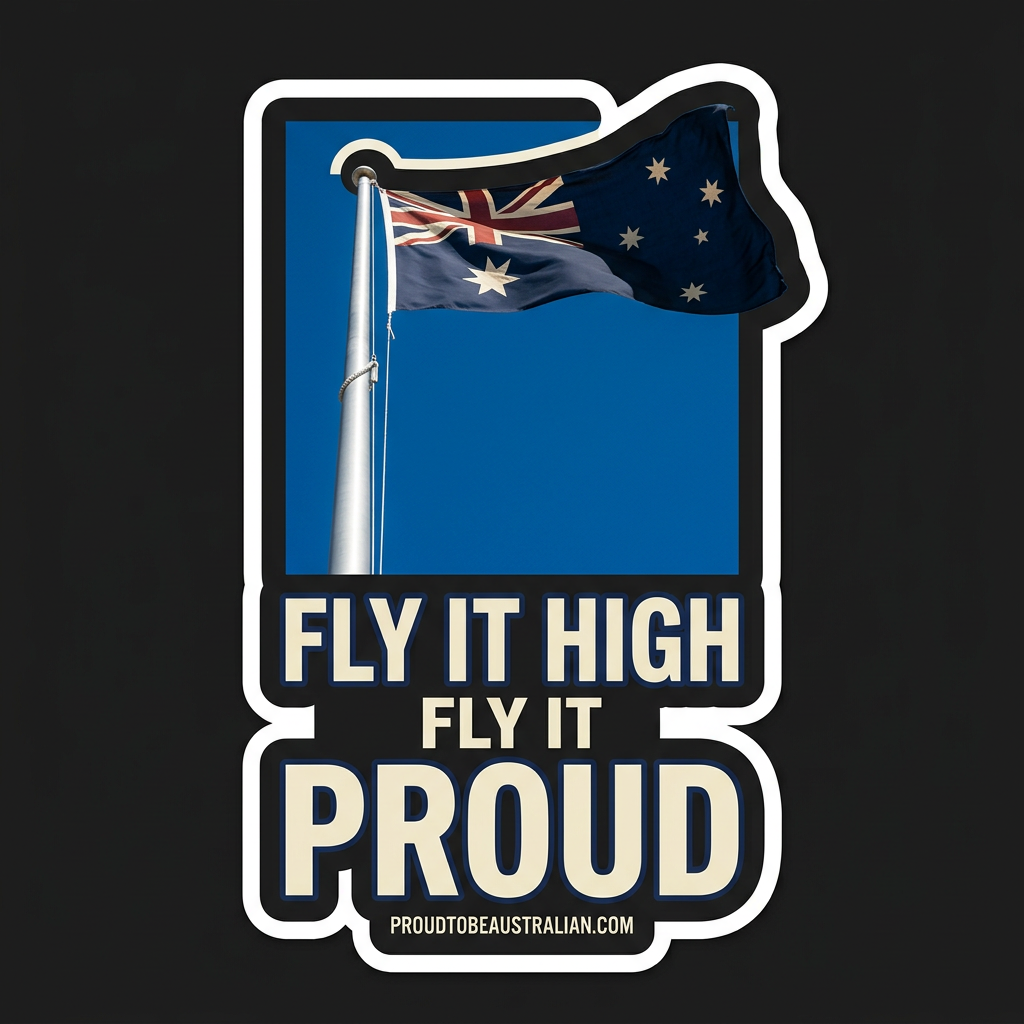 Fly It High, Fly It Proud Vinyl Sticker