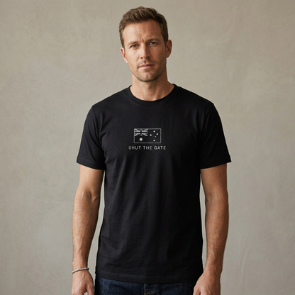 Shut The Gate - Australian Flag Tee