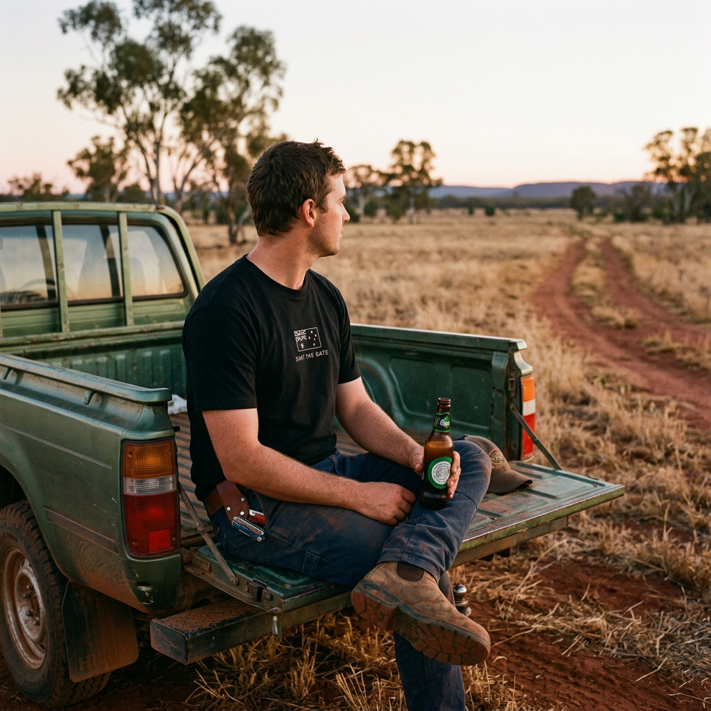 Shut The Gate - Australian Flag Tee