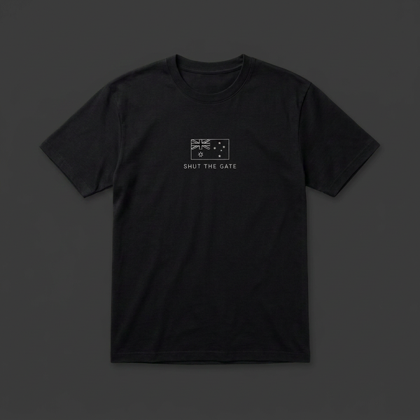 Shut The Gate - Australian Flag Tee