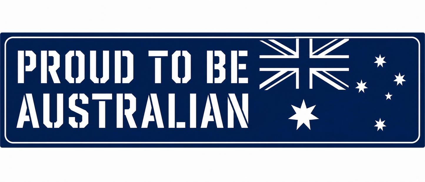 Proud To Be Australian Bumper Sticker