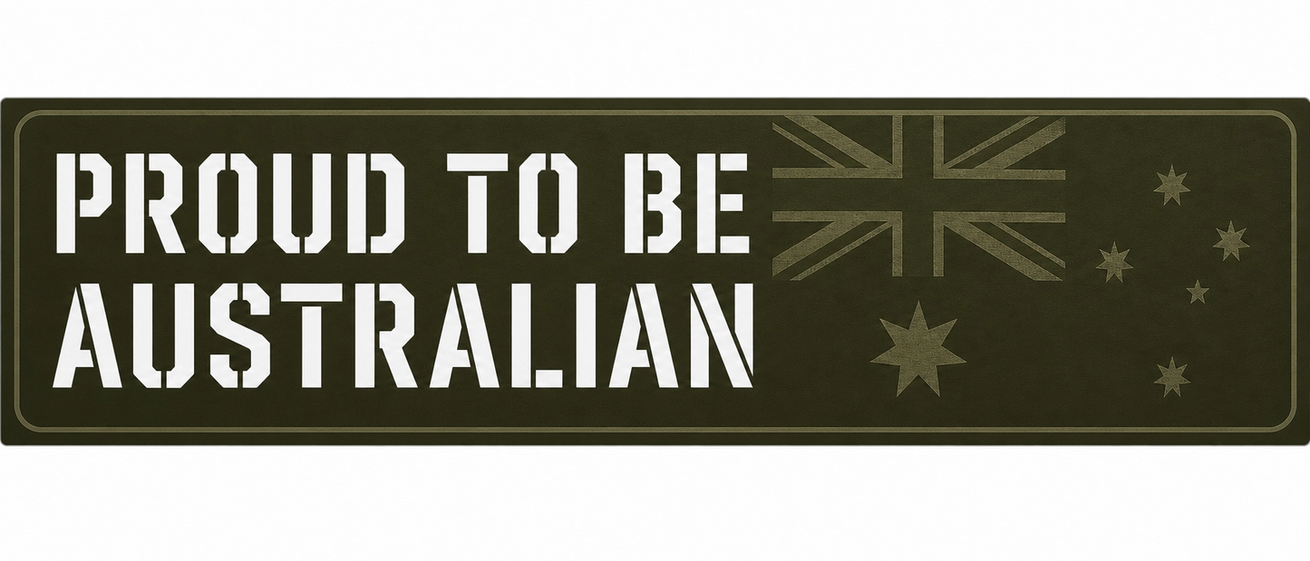 Proud To Be Australian Bumper Sticker