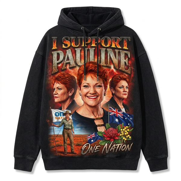 I Support Pauline — One Nation Vintage Hoodie