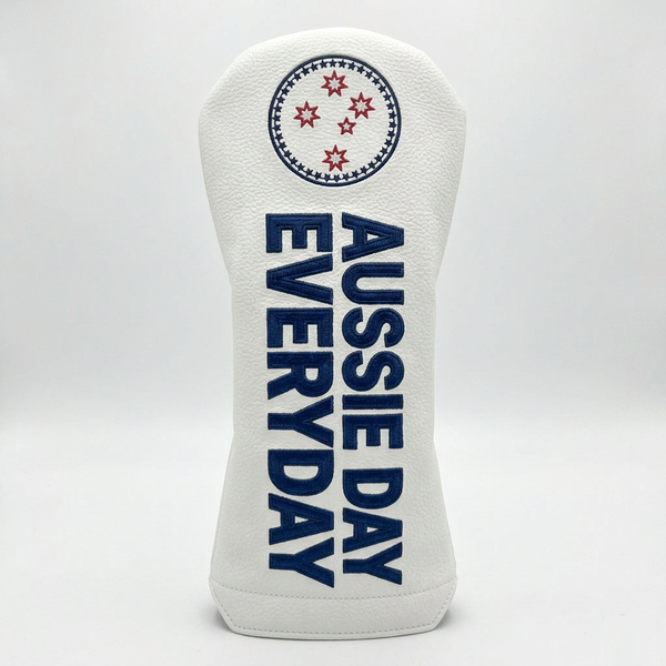 Aussie Day Everyday Driver Headcover - White