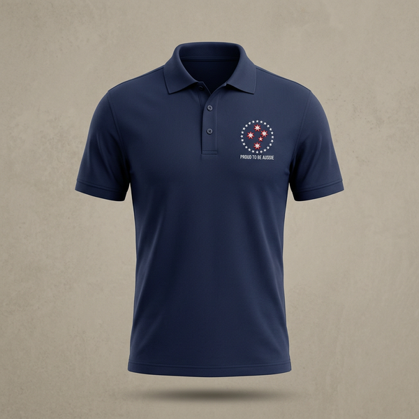 Proud To Be Aussie Polo - Navy