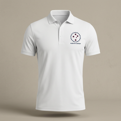 Aussie Day Everyday Polo - White