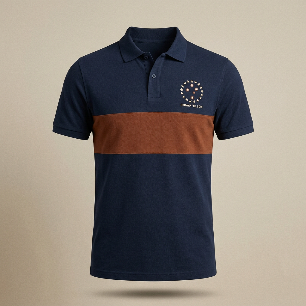 Straya 'Til I Die Polo - Navy/Rust