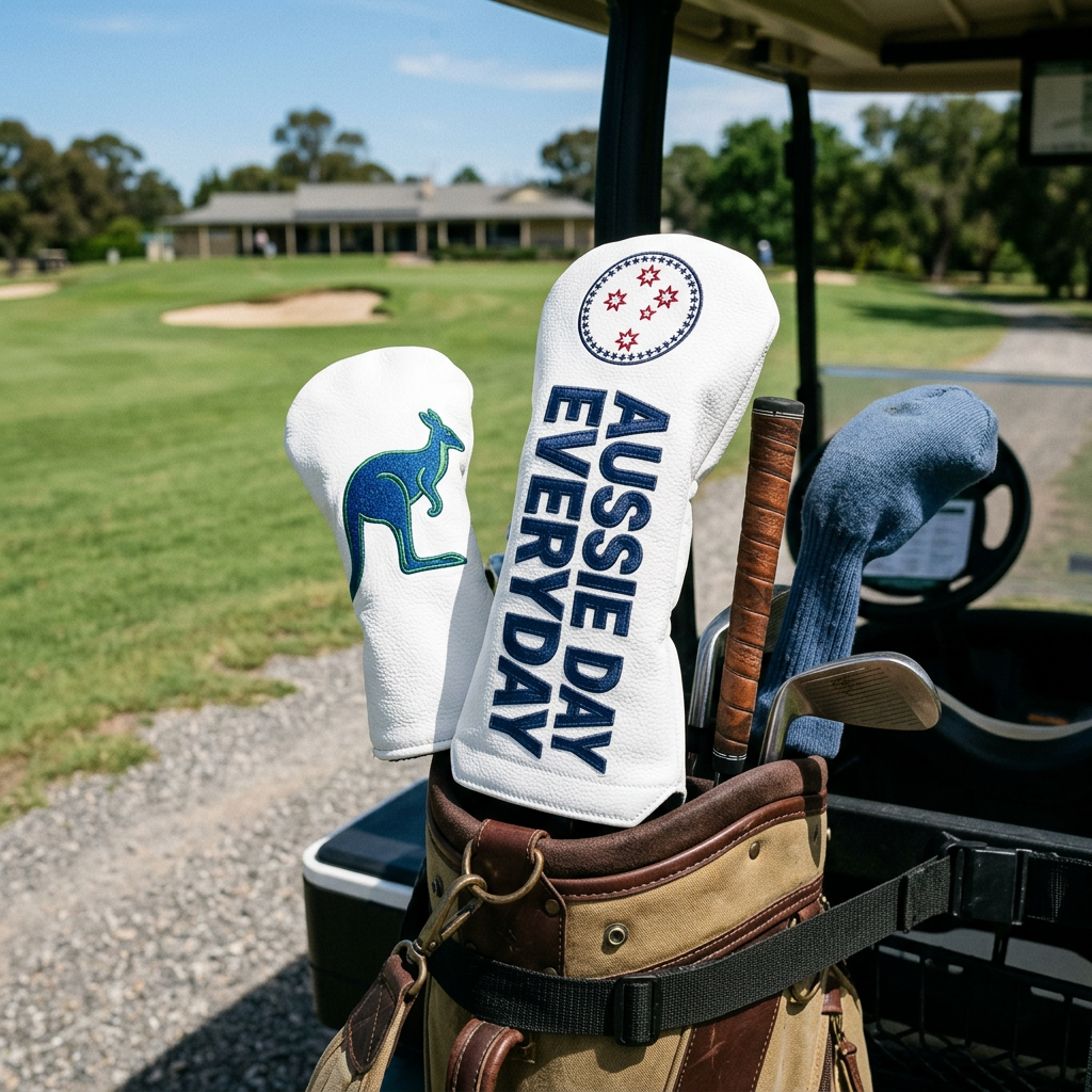 Aussie Day Everyday Driver Headcover - White
