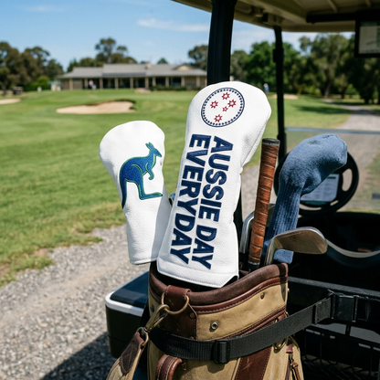 Aussie Day Everyday Driver Headcover - White